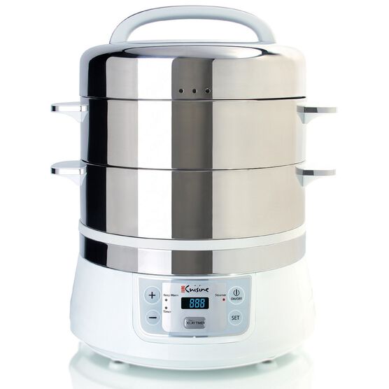 Euro Cuisine Stainless Steel Electric Food Steamer, , on-hover image number null