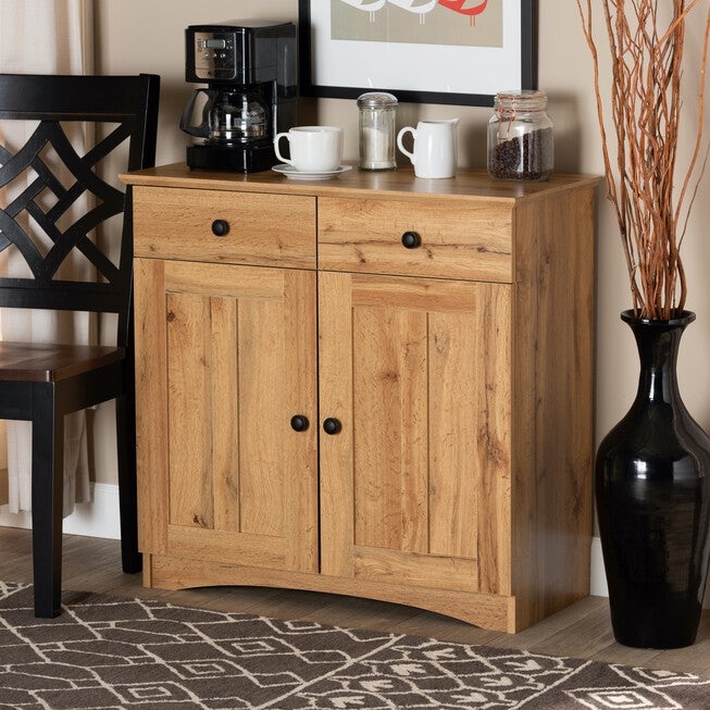 Lauren Wood 2-Door Buffet Kitchen Cabinet Furniture, , alternate image number null