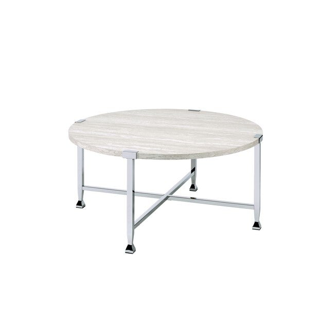 Coffee Table, WHITE OAK CHROME, hi-res image number 0