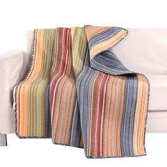 Katy Striped Quilted Throw Blanket