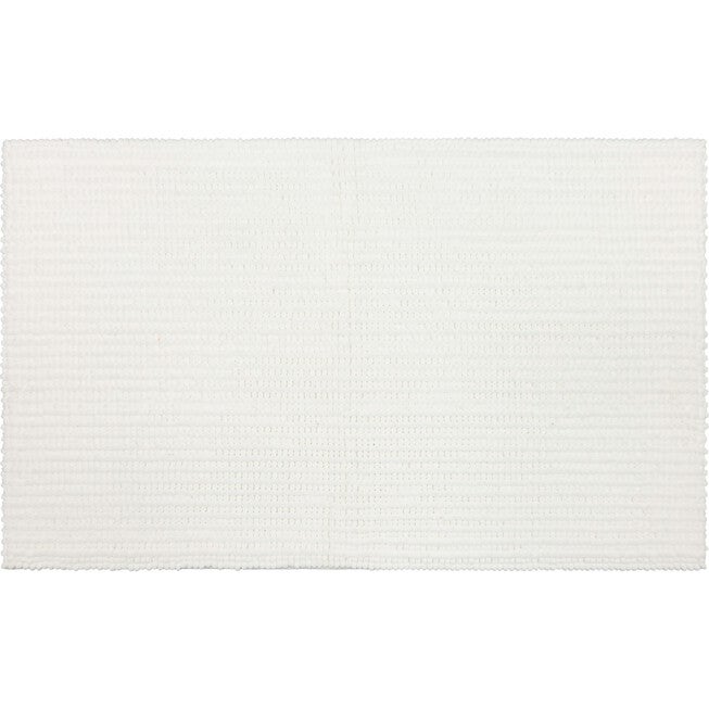 Homespun Noodle Bath Rug, WHITE, hi-res image number 0