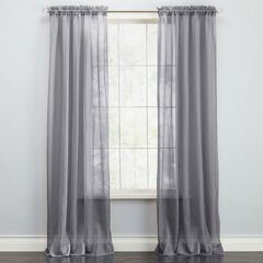 BH Studio Sheer Voile Rod-Pocket Panels, Set of 2