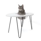 Hauspanther NestEgg - Raised Cat Bed & Side Table, WHITE, hi-res image number 0