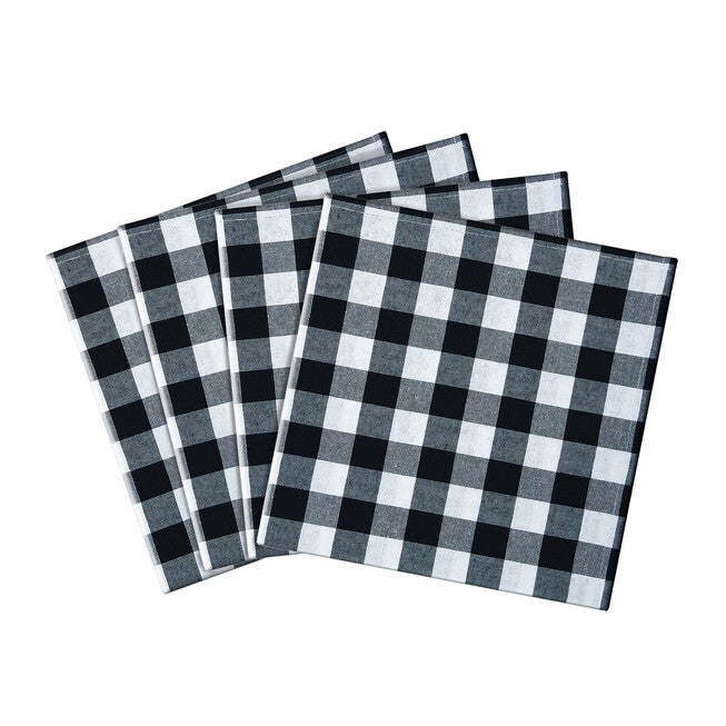 Buffalo Check Dinner Table Napkins Set of Four, , alternate image number null