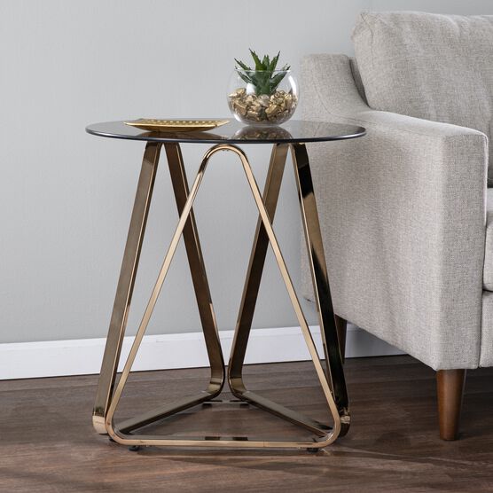 Stondon Round End Table, CHAMPAGNE, hi-res image number null