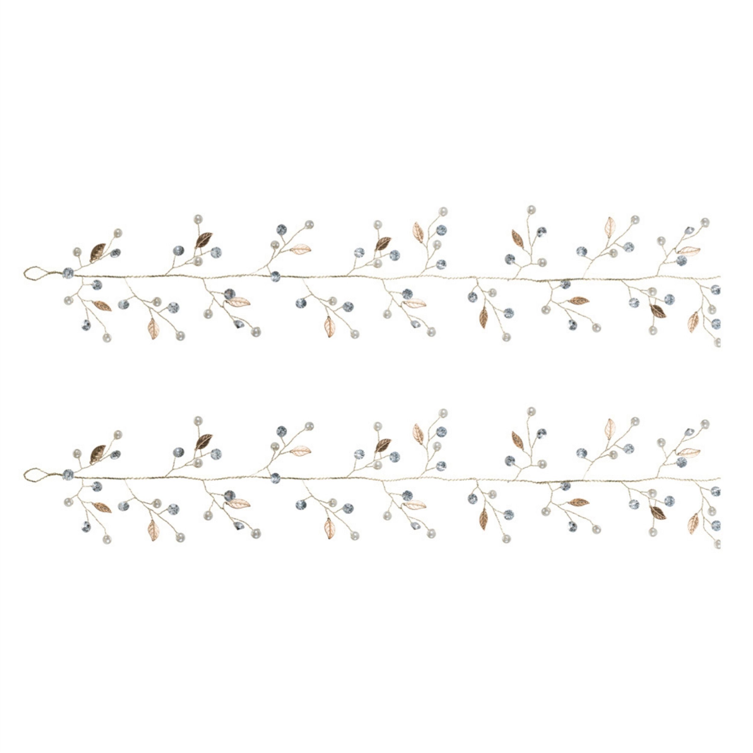 Pearl Bead Garland (Set of 2), GOLD WHITE, alternate image number 3