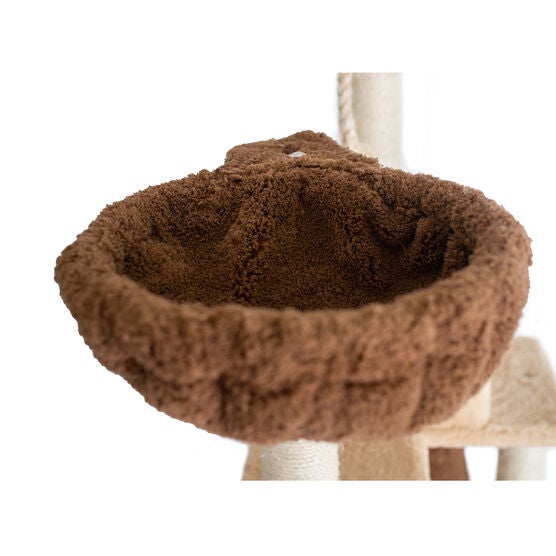 Real Wood 78" Cat Climber Play House Ffurniture With Playhouse, Lounge Basket, , alternate image number null