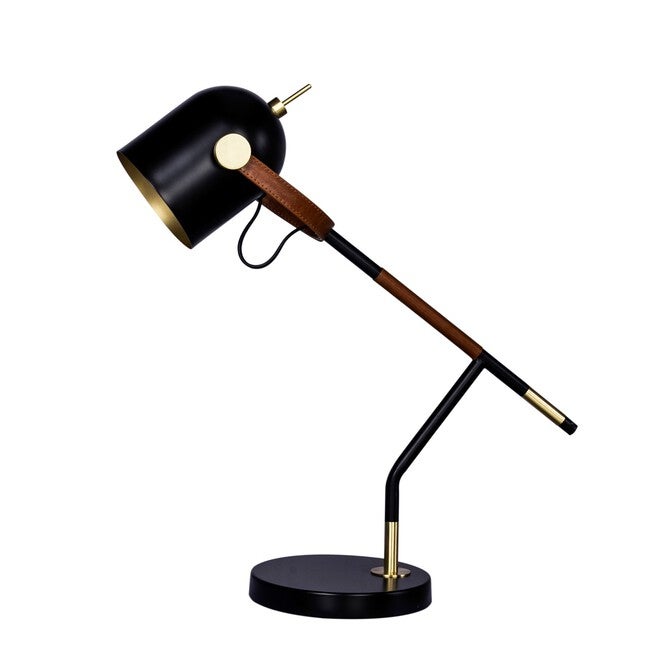 Black & Brown Metal 20.5 inches Table Lamp, BROWN, hi-res image number null