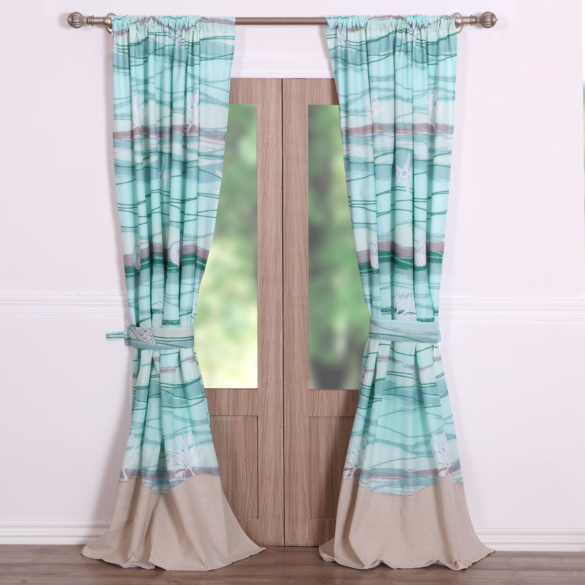 Maui Window Curtain Panels, Set of 2, 84 inches, MULTI, alternate image number 2