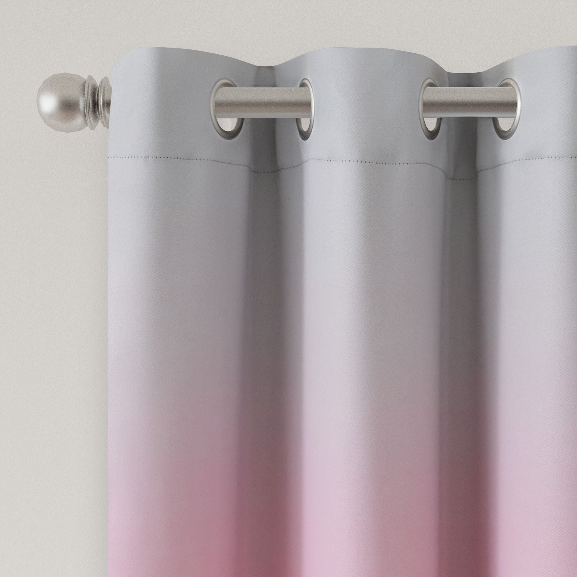 Ombre Room Darkening Grommet Pair, PINK, alternate image number 2