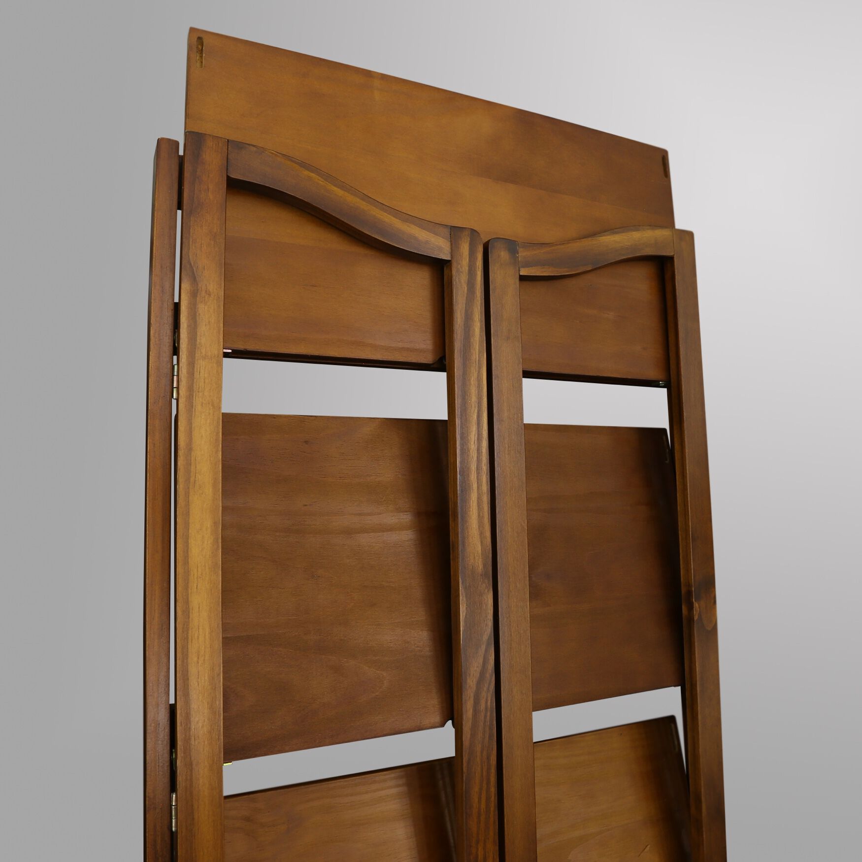 Stratford 5-Shelf Folding Bookcase-Warm Brown, , alternate image number 11