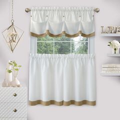 Lana Window Curtain Tier Pair And Valance Set