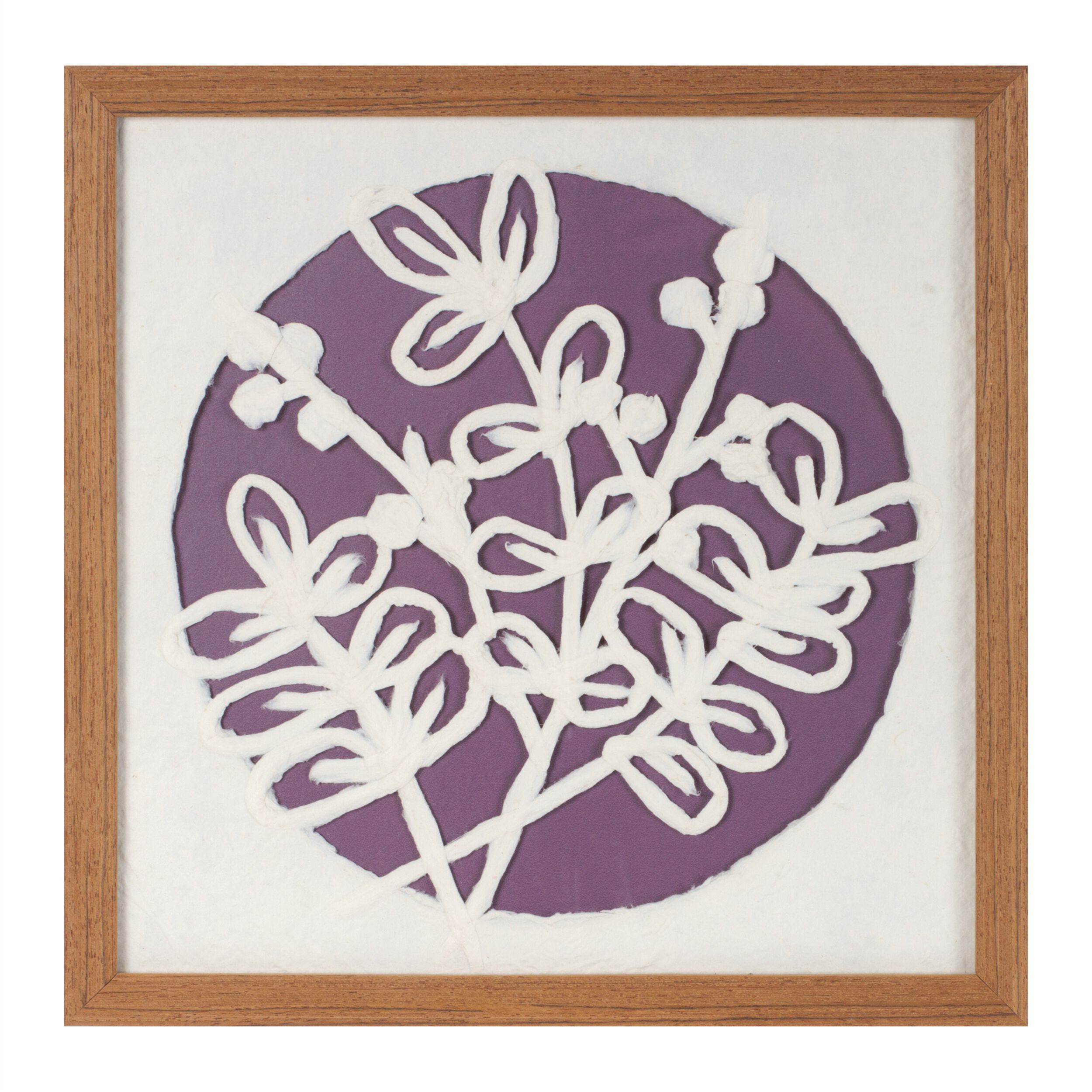 Framed Floral Wall Art Under Glass Set of 2, BROWN BEIGE, alternate image number 2