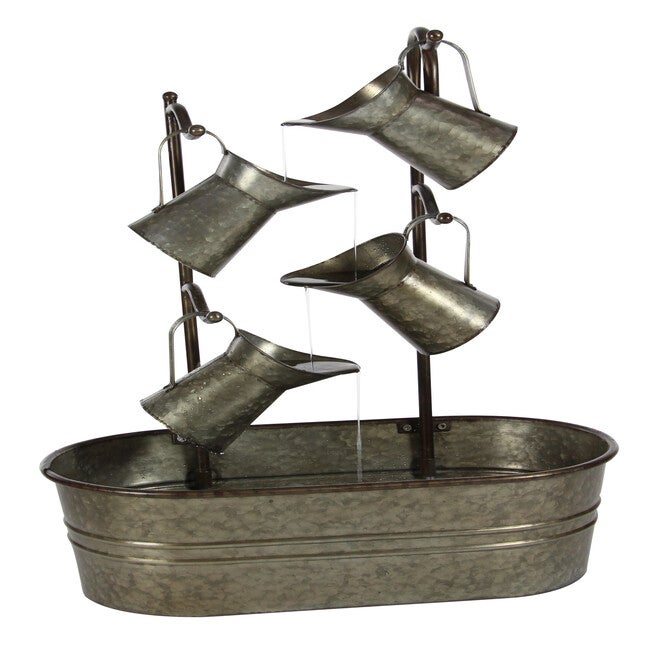 Grey Iron Farmhouse Fountain, GREY, hi-res image number null