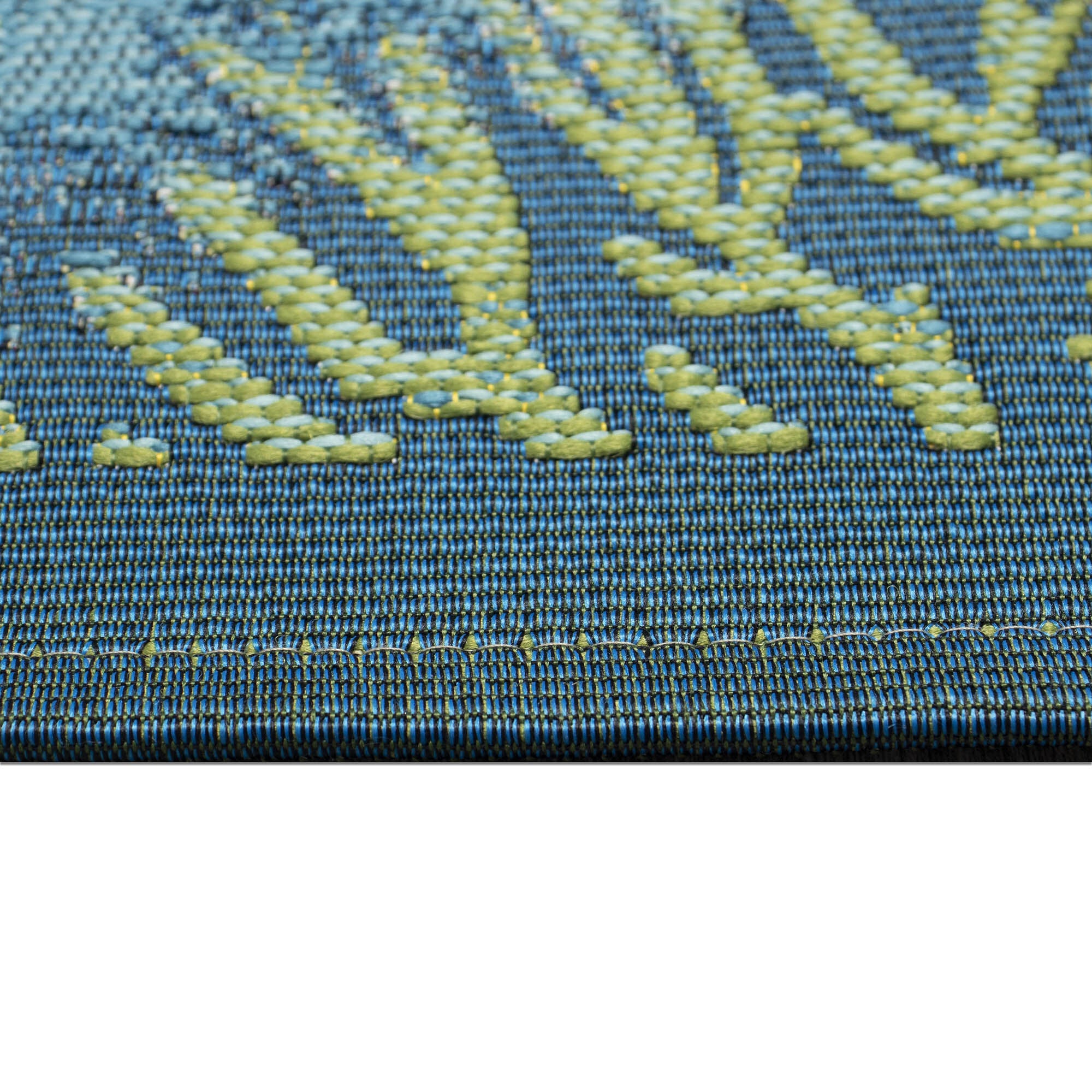 Liora Manne Marina Coral Garden Indoor/Outdoor Area Rug Lapis 3 feet 3 inches x 4 feet 11 inches, NAVY, alternate image number 4