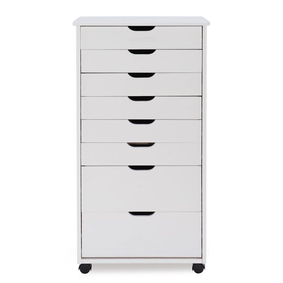 Croghan Eight Drawer Rolling Storage Cart, , alternate image number null