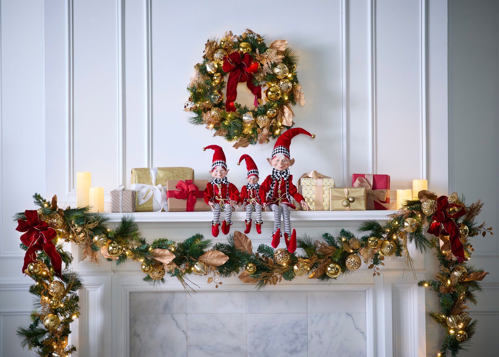 21"H Posable Christmas Elf