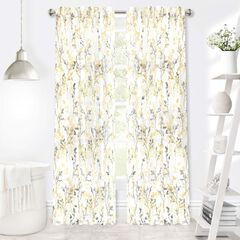 Misty Back Tab Window Curtain Panel
