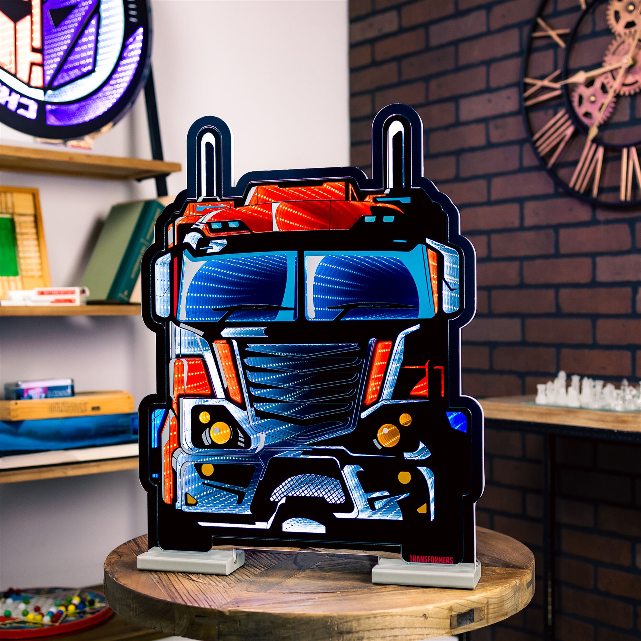 Transformers Optimus Prime Vehicle Mode Ekkolight 23 inchesH, RED BLUE WHITE, alternate image number 1