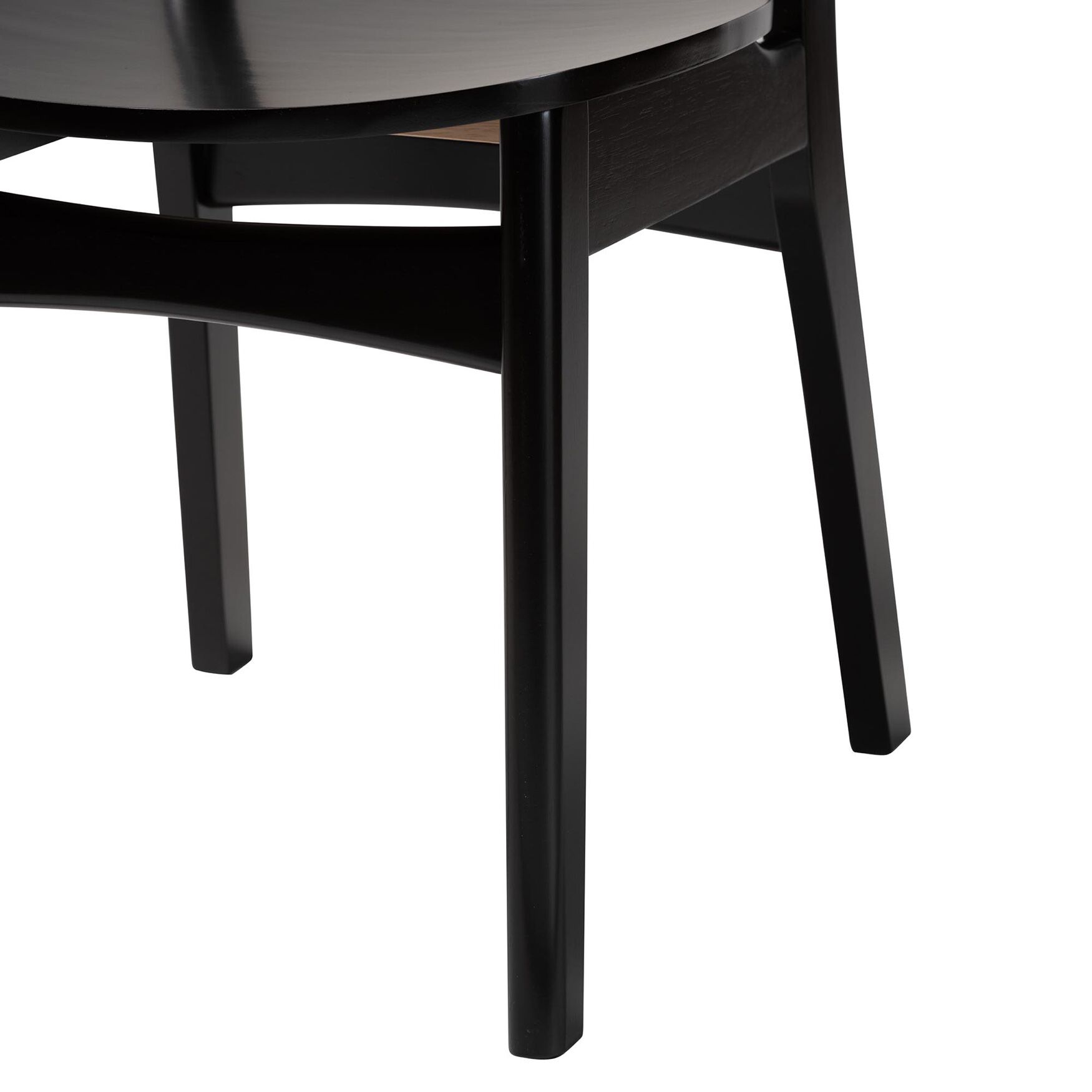 Hesper Mid-Century Modern Walnut Brown Finished Wood and Rattan 2-Piece Dining Chair Set, , alternate image number 10