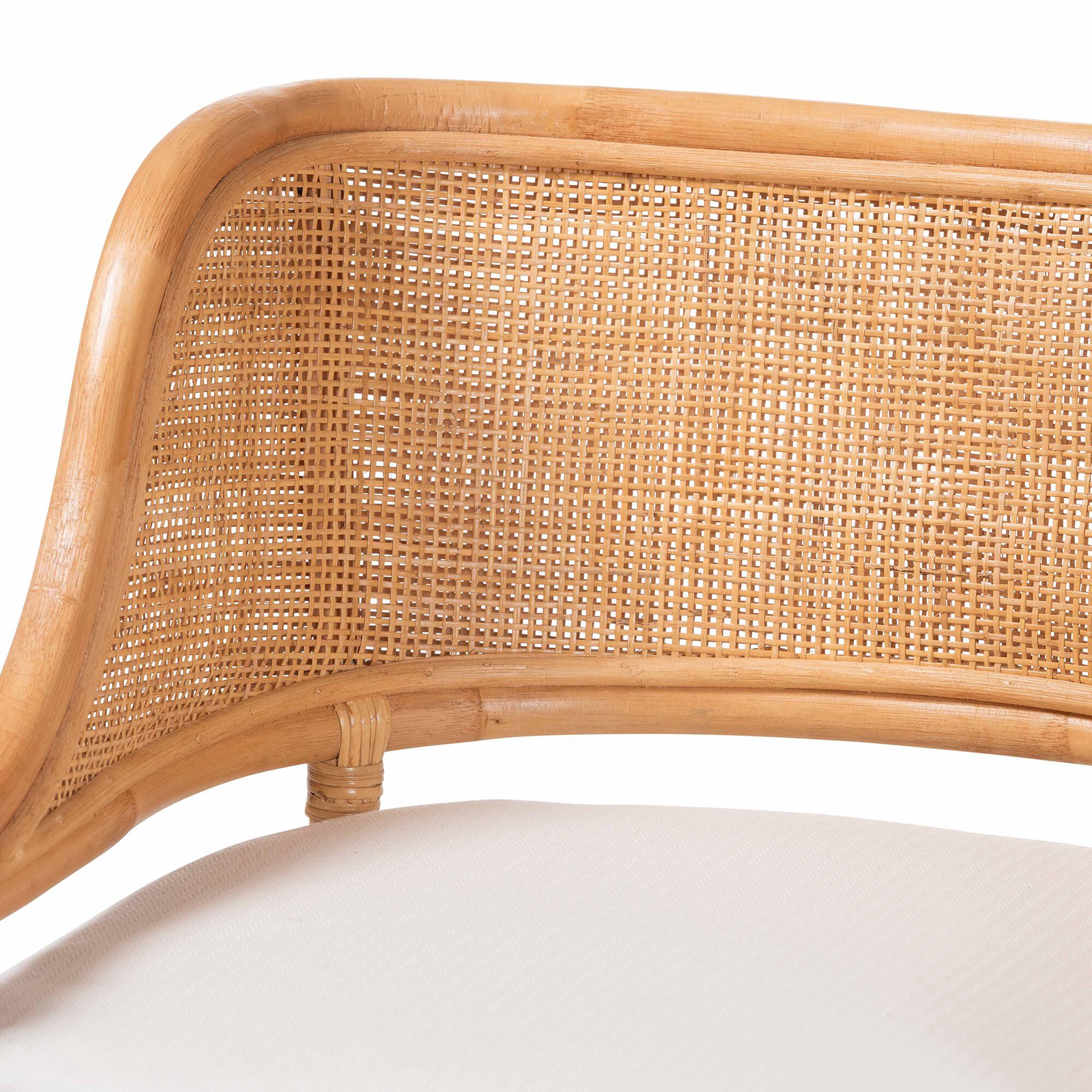 Ottis Natural Rattan Counter Stool with Cushion, HONEY, alternate image number 5
