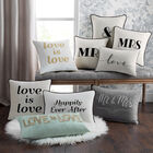 Embroidered "Love Is Love" Decorative Pillow, , on-hover image number 1