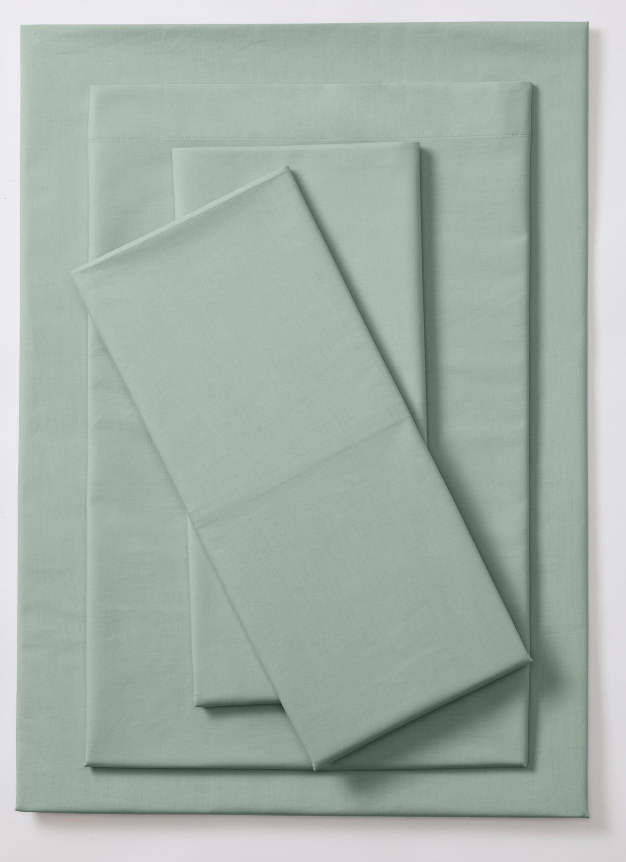 Percale Cotton Sheet Set, SMOKE, hi-res image number 0