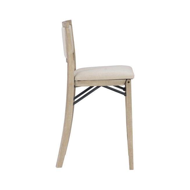 Keira Grey Wash Pad Back Folding Cnter Folding Stools, , alternate image number 3