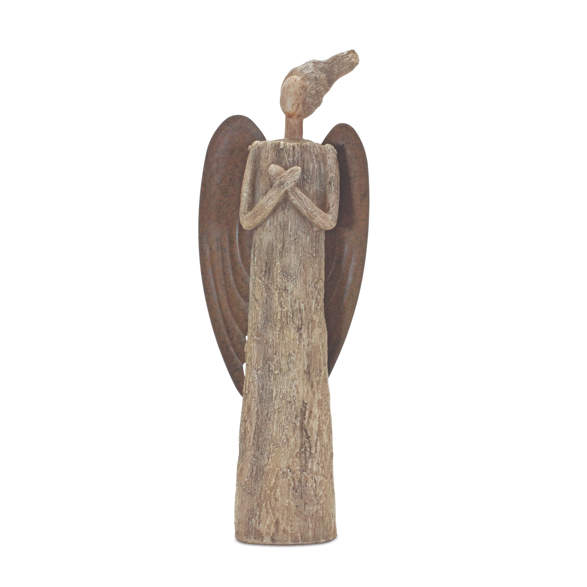 Angel 15 inchesH Resin, BROWN, hi-res image number 0