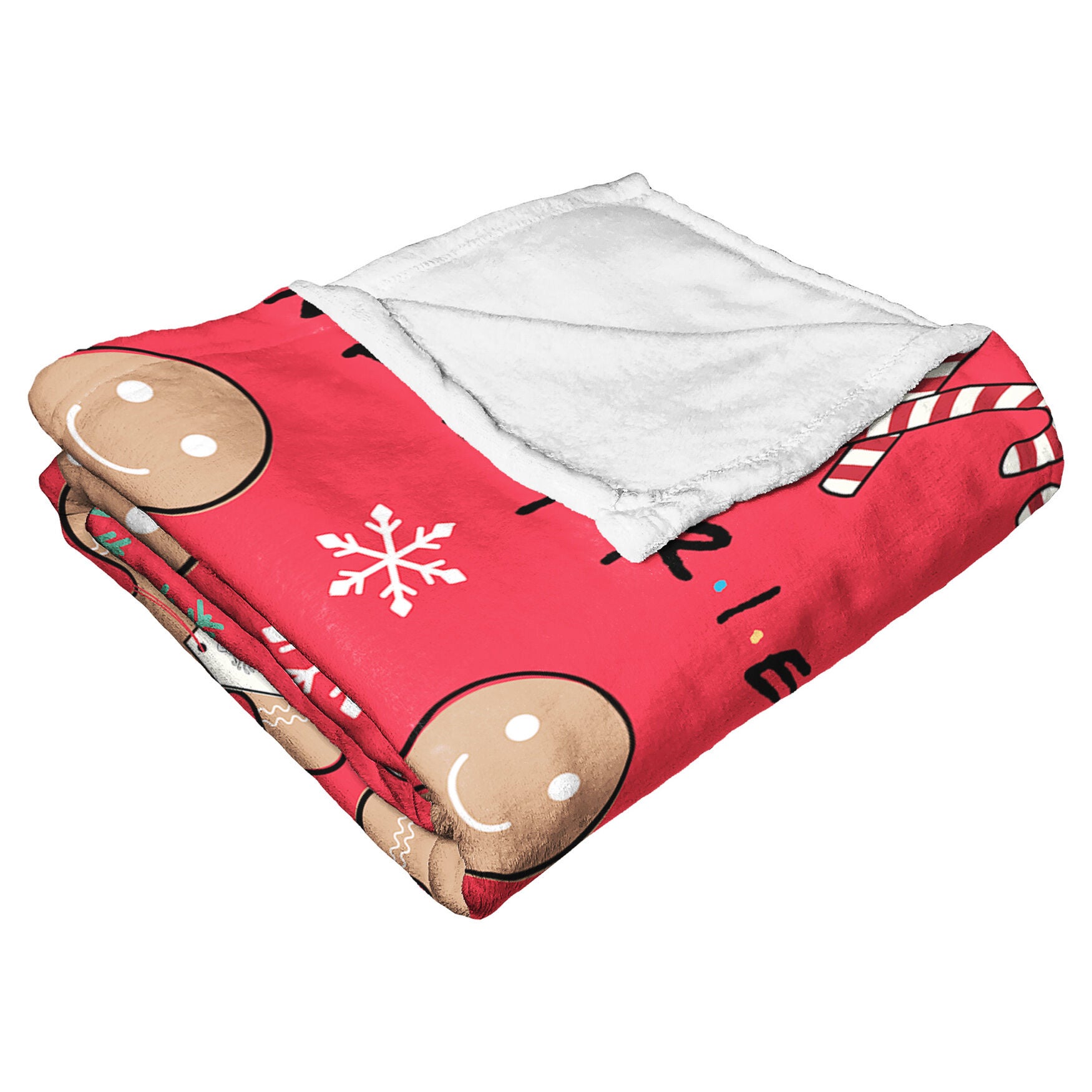 Wb Friends Gingerbread Pattern Silk Touch Throw Blanket, , alternate image number 4
