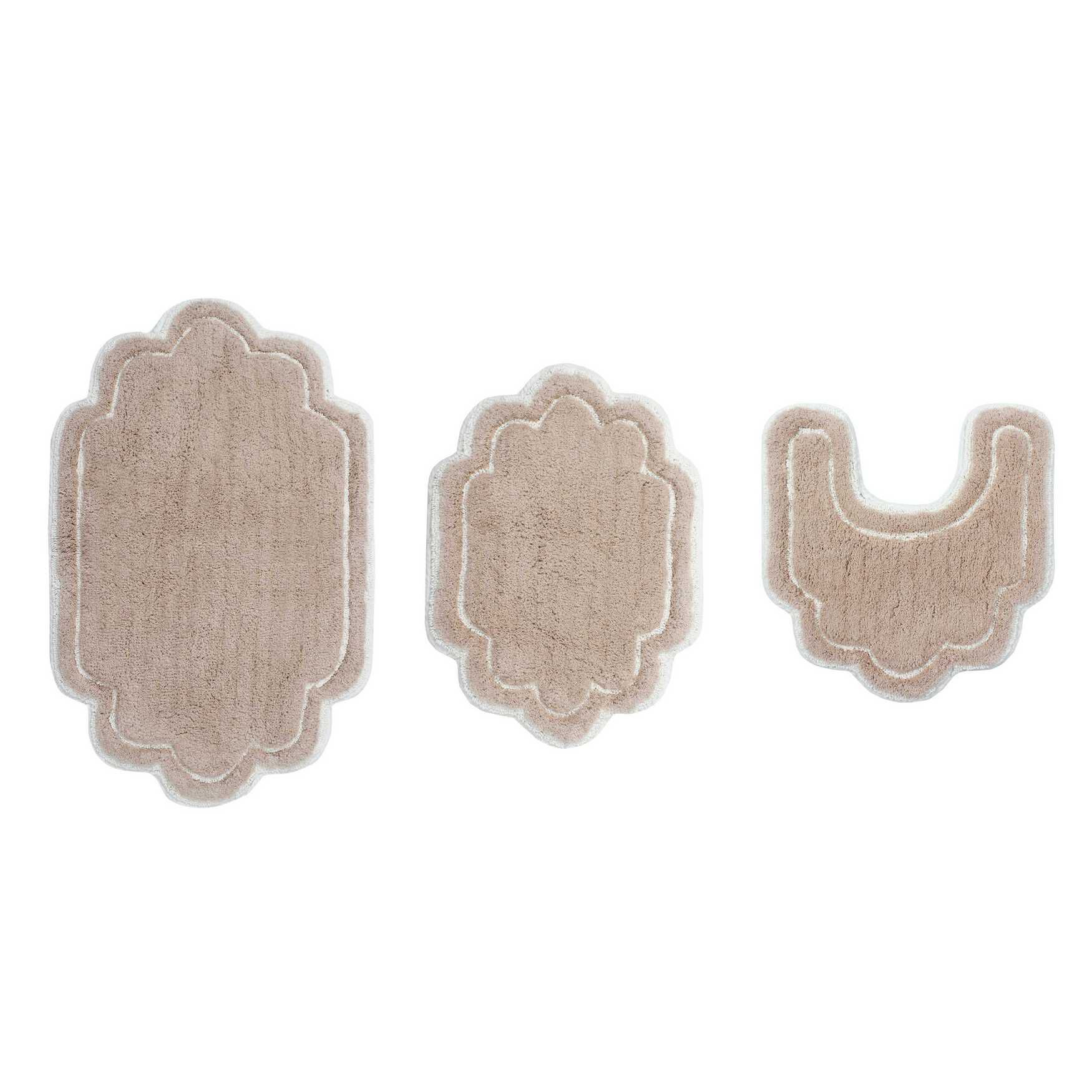 Allure 3-Pc. Bath Rug Set, LINEN, hi-res image number 0