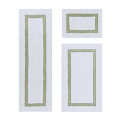 Hotel Collection 100% Cotton 3 Piece (17" X 24" | 24" X 40" | 20" X 60") Bath Rug Set