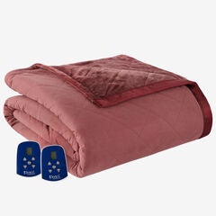 Micro Flannel® Reverse to Ultra Velvet® Electric Blanket