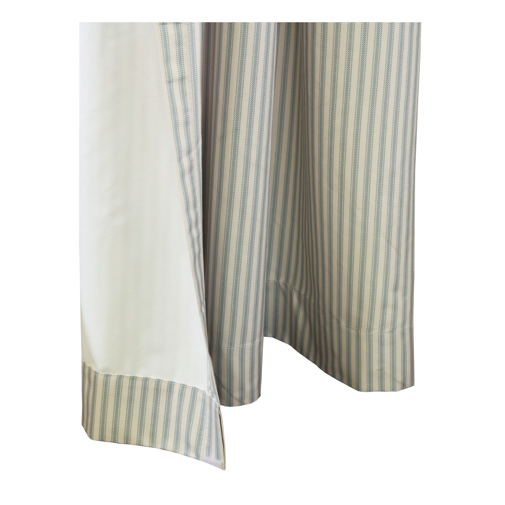 Ticking Stripe Room Darkening Pole Top Curtain Panel Pair, , alternate image number 14