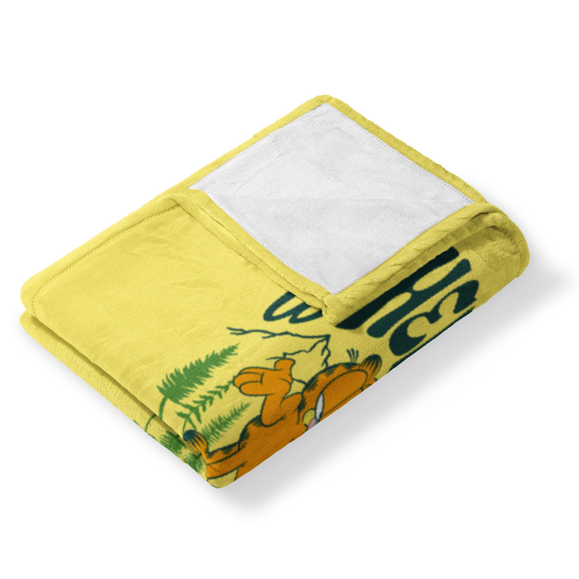 Nickelodeon Garfield Where's the TV Silk Touch Throw Blanket 50x60 Inches, YELLOW, alternate image number 3