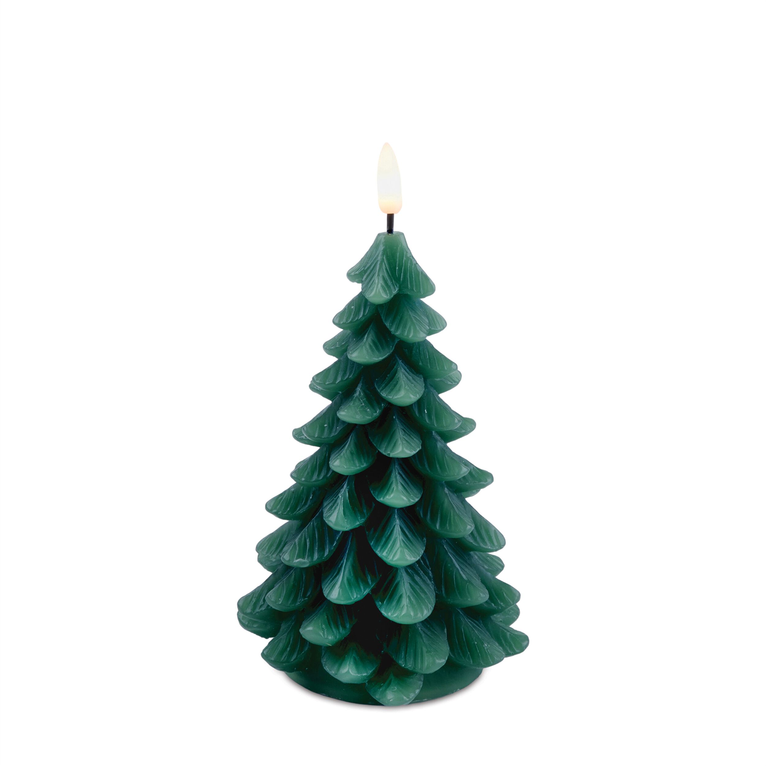 LED Pine Tree Candle (Set of 2), GREEN, alternate image number 4