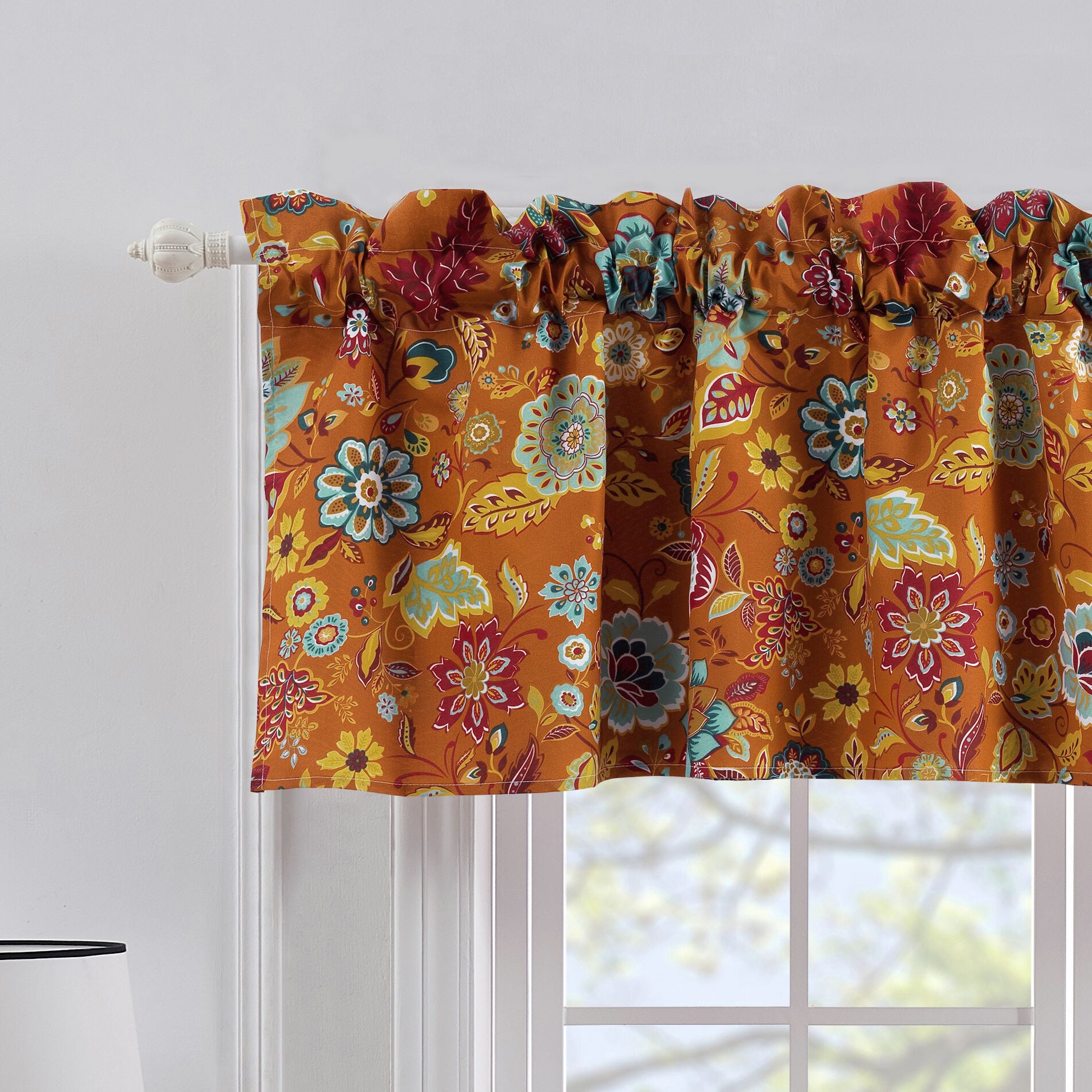 Astoria Window Valance Curtains, Spice, SPICE, hi-res image number 0