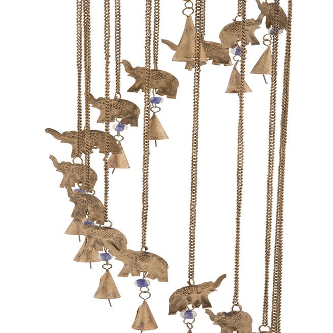 Brass Metal Eclectic Windchime, , on-hover image number null