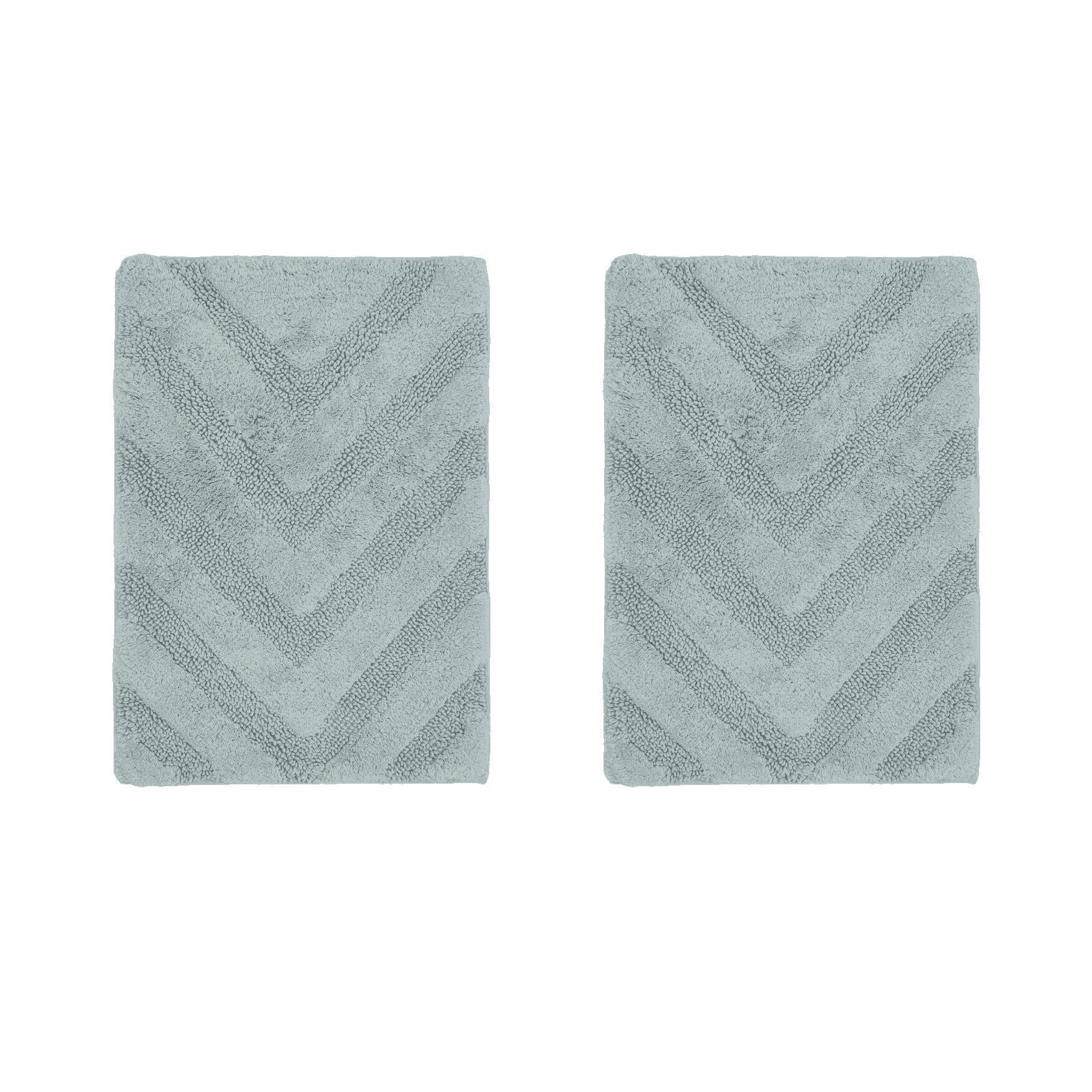 Hugo Collection 100% Cotton 2 Piece (17 inches X 24 inches | 17 inches X 24 inches) Bath Rug Set, BLUE, hi-res image number 0
