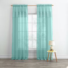 BH Studio Sheer Voile Pleated Rod-Pocket Panel
