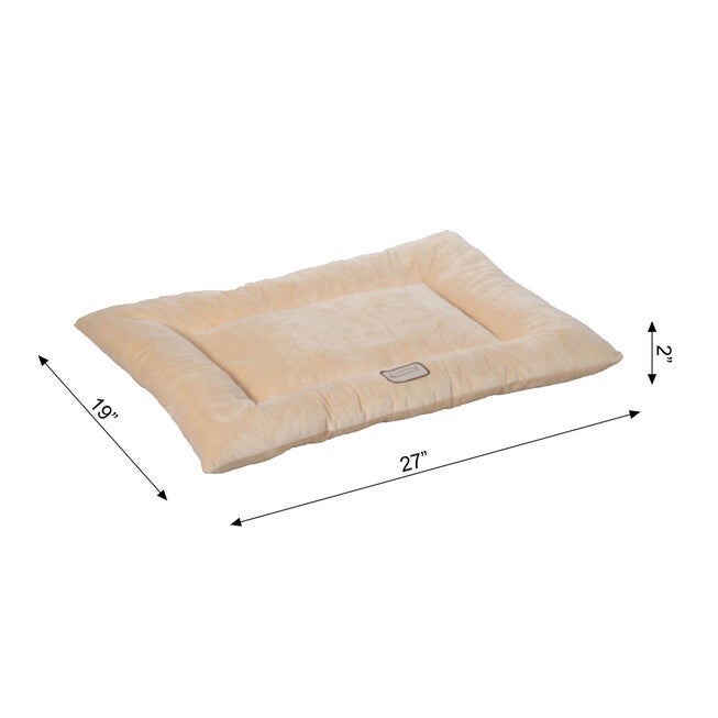 Pet Bed Mat , Dog Crate Soft Pad With Poly Fill Cushion, , alternate image number null