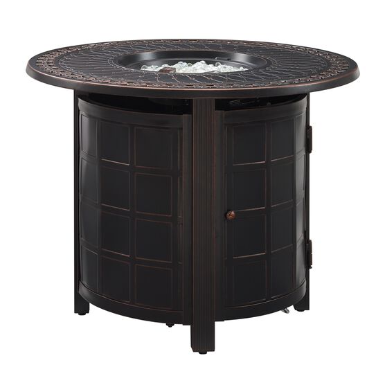Columbia 34" Aluminum Round LPG Fire Pit, , alternate image number null