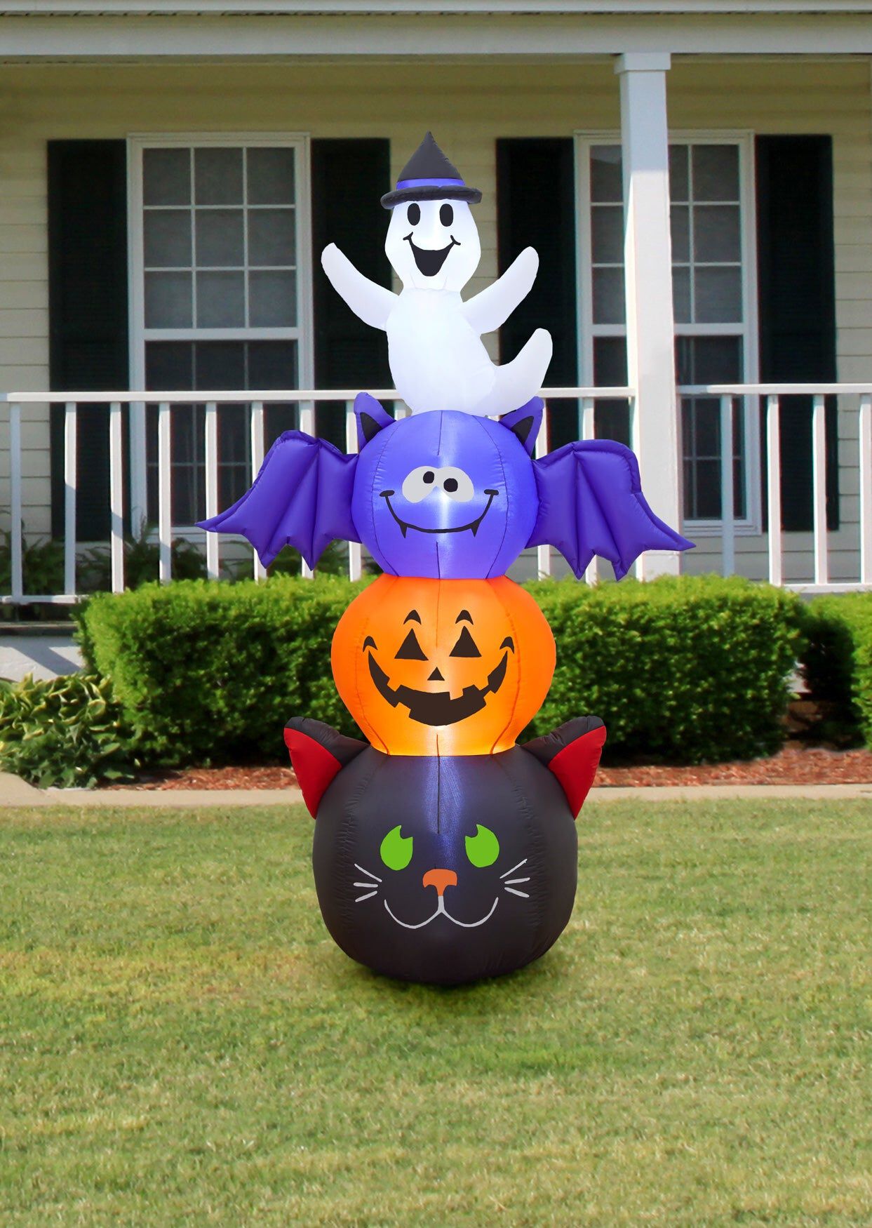 6' Halloween Stacked Inflatable Figures, MULTI, hi-res image number 0