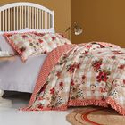 Wheatly Ruffled Gingham Quilt And Pillow Sham Set, , alternate image number null
