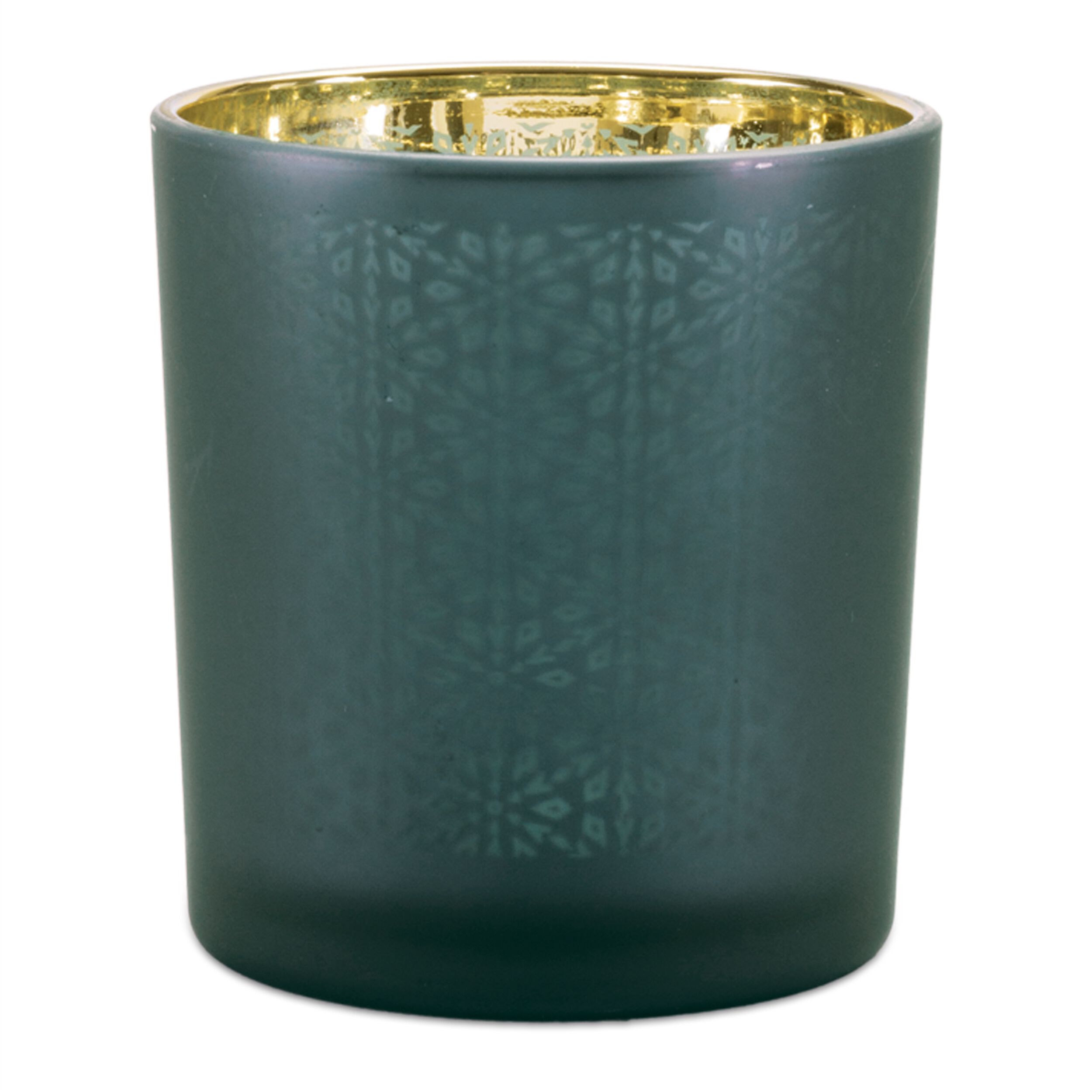 Geometric Patterned Votive Holder (Set of 3), GREEN GOLD, alternate image number 4
