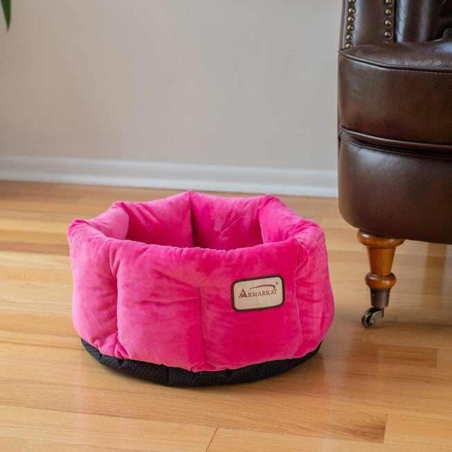 Cat Cuddle Bed, PInk, , on-hover image number null