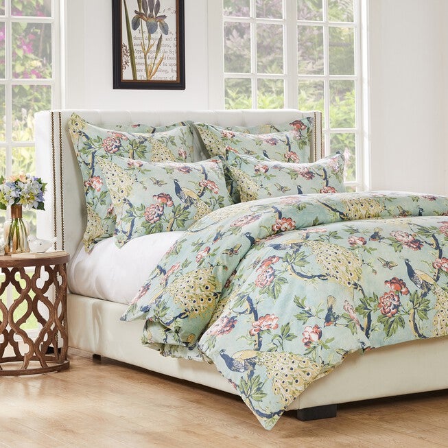 Pavona 100% Cotton Duvet Cover Set, JADE, hi-res image number null