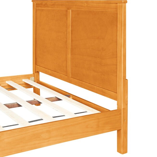 Winston Wooden Platform Bed in Cherry, King with 2 Nightstands, CHERRY, alternate image number 4