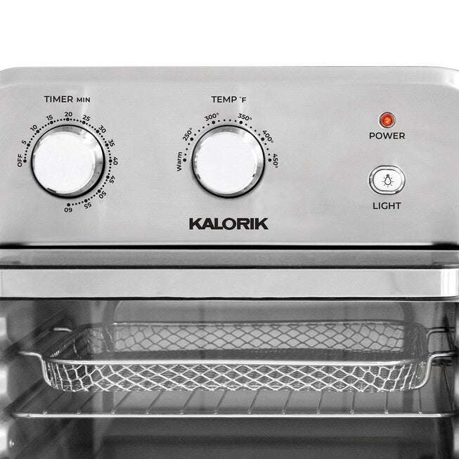 Kalorik 12 Quart Air Fryer Oven, Black/Stainless Steel, , alternate image number 4