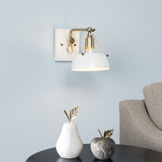 Renmarco Contemporary Wall Sconce, WHITE, hi-res image number null